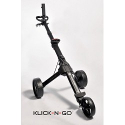 KLICK-N-GO e-Explorer Lithium-ion elektrische golf trolley. Je ziet niet dat hij elektrisch is.